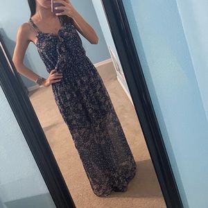 Blue long dress